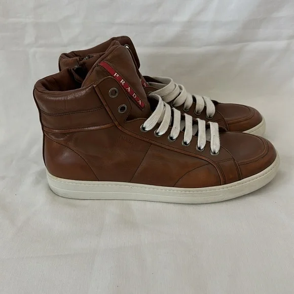 Prada Men’s High Top Sneakers - Picture 2 of 4